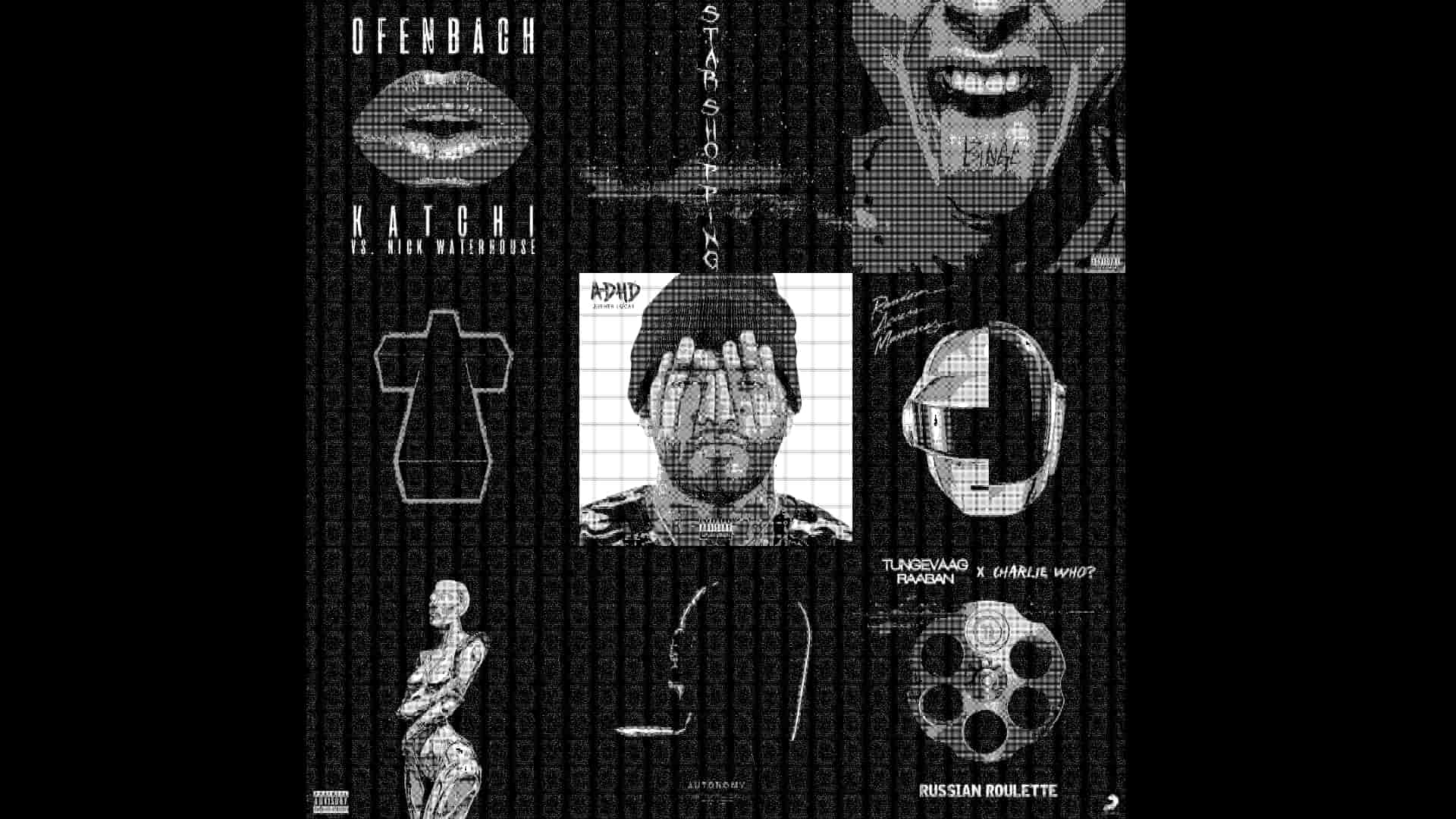 Collage of the play, p and next commands